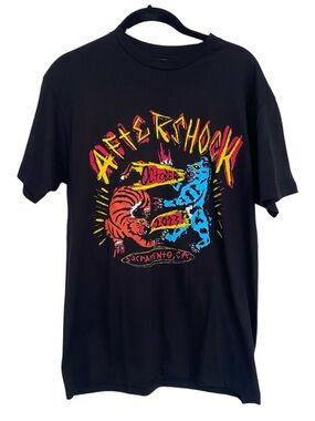 Aftershock Festival 2023 Official Concert Tee Medium Black Graphic Tigers